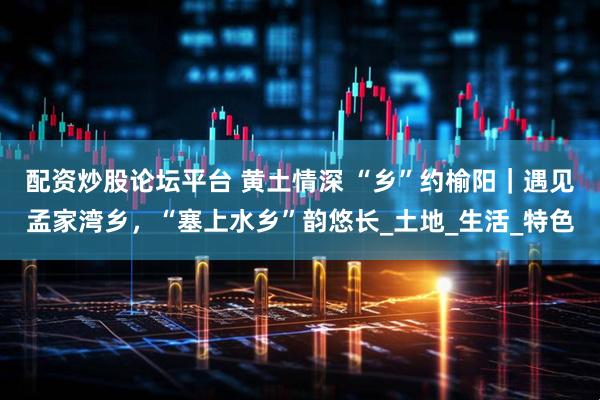 配资炒股论坛平台 黄土情深 “乡”约榆阳｜遇见孟家湾乡，“塞上水乡”韵悠长_土地_生活_特色
